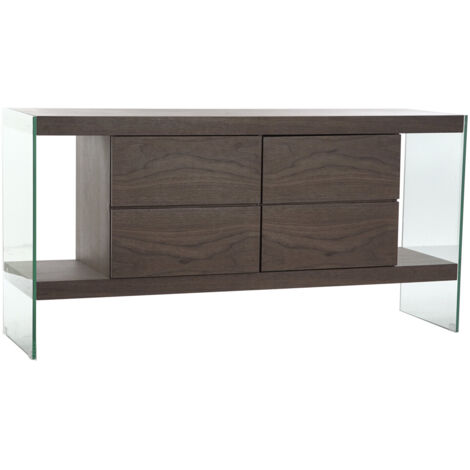 Buffet Cristal Mdf 160X45X80 Nogal Marron MB204501