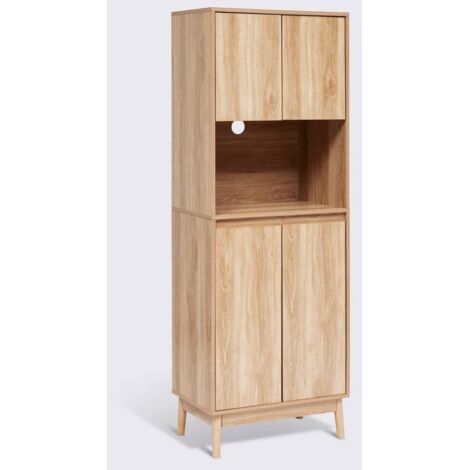 Buffet de cuisine 1 niche et 4 portes - Longueur 60 x largeur 40 x Hauteur 175 cm