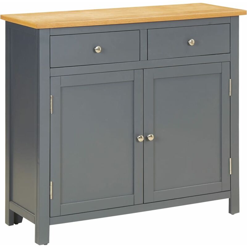 Buffet De Cuisine Buffet bas - Meuble de rangement - 90x33,5x83 cm Bois de chêne massif