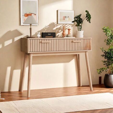 Buffet de salón - Buffet bajo - 2 cajones - 100x35x80 cm - Madera ecológica