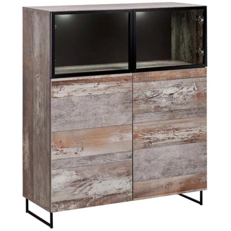 Buffet Design 2 Portes "Plank" 120cm Naturel