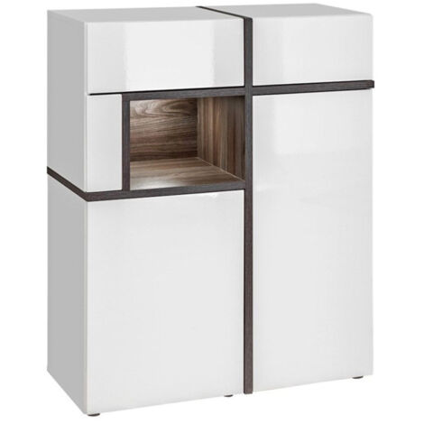 Buffet Design LED "Cross" 110cm Blanc