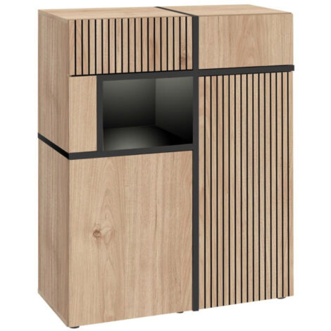 Buffet Design LED "Cross" 110cm Naturel