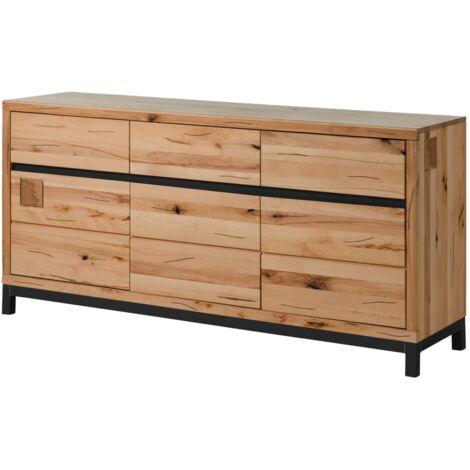Buffet en bois de Hêtre sauvage 175x45x85 naturel huilé VILLANDERS 108