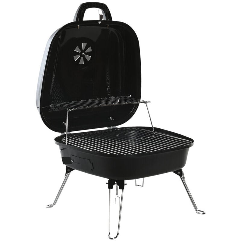 Dkd Home Decor - Barbecue Acier 44,5X42X34 Tapis De Table Noir