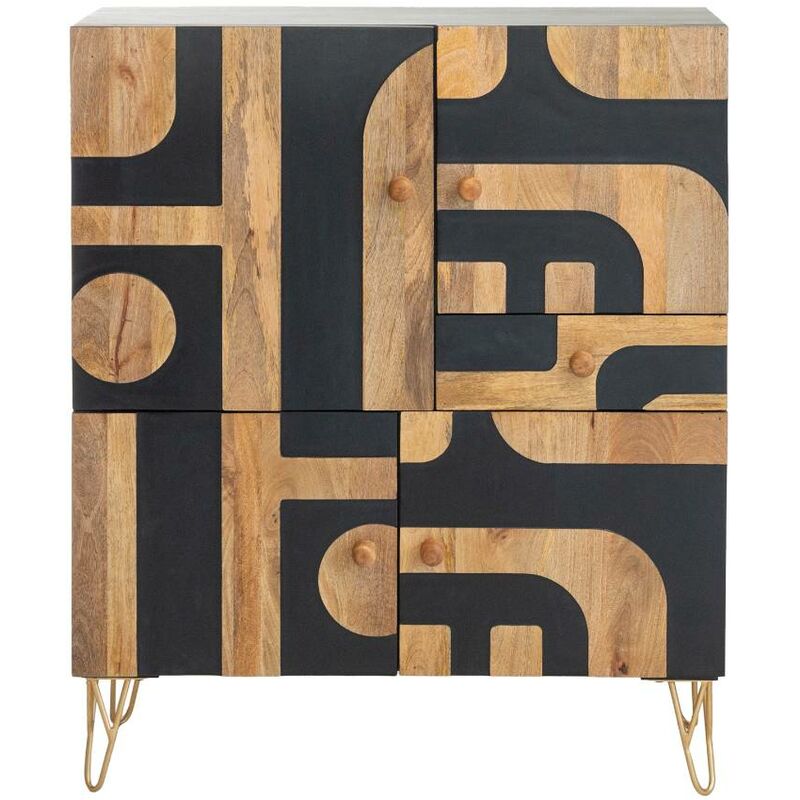 Buffet en bois de manguier et métal Colombine