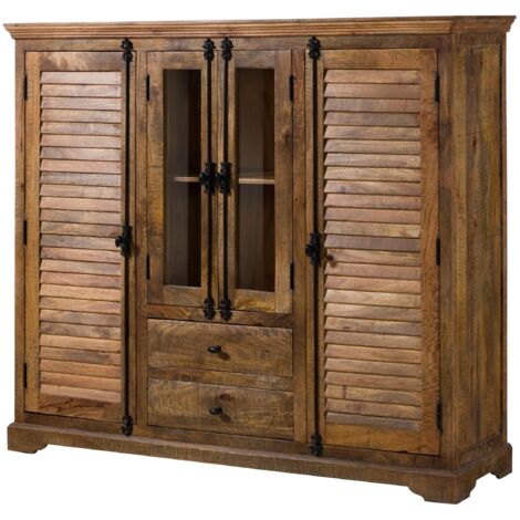 Buffet en bois de manguier huilé marron RODEZ 126