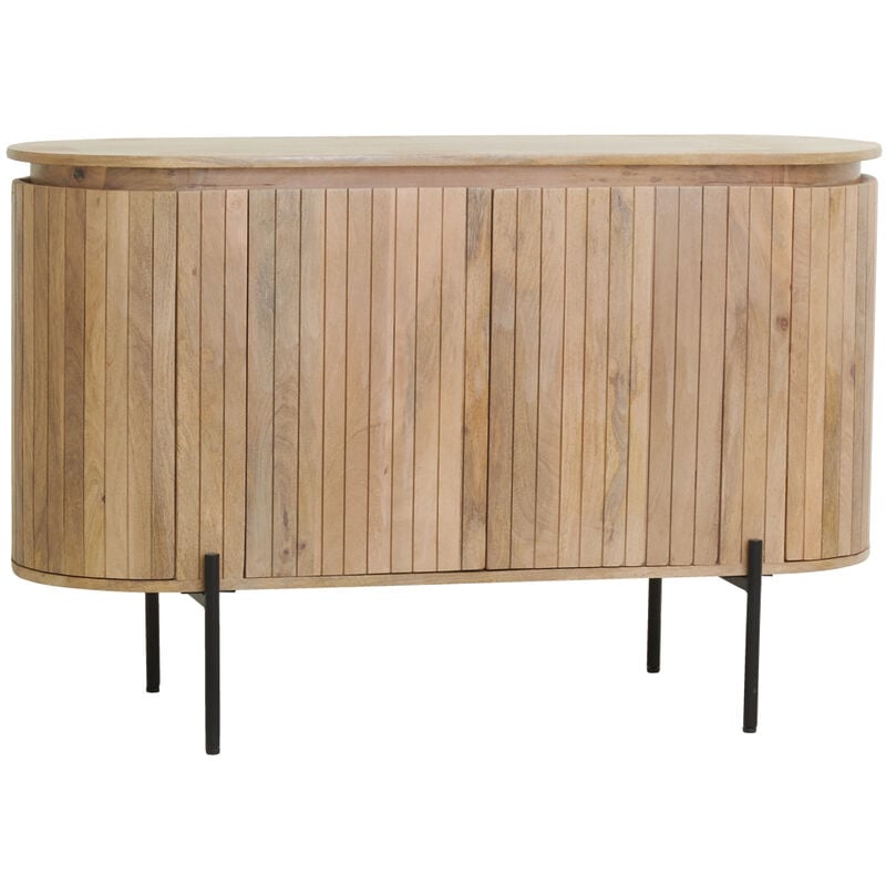 Buffet en bois de manguier lamé