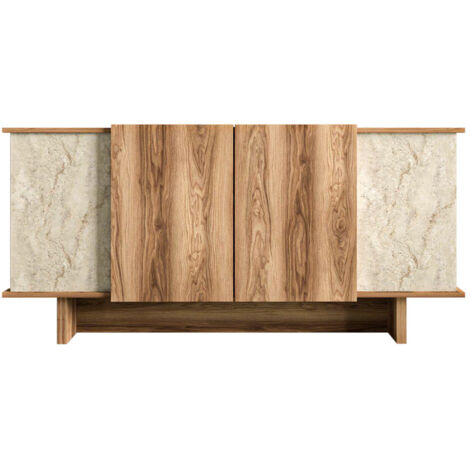 Buffet en bois "Diana" - 180 x 40 x 81 cm - Travertin