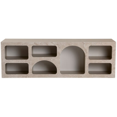Buffet en bois "Ferlis" - 160 x 40 x 51 cm - Travertin