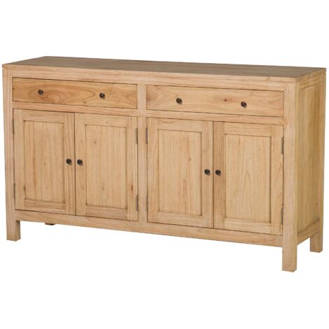 Buffet en bois marron Mindi 140 x 40 x 82 cm