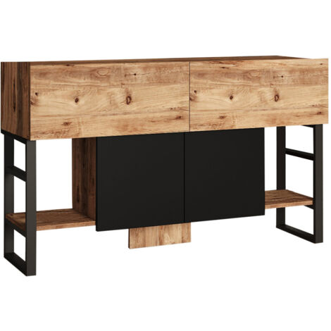 Buffet en bois "Mel" - 140 x 43 x 84 cm - Beige