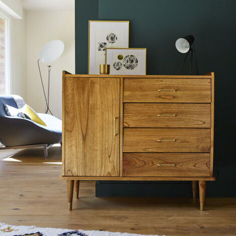 Buffet en bois mindi massif 105 cm