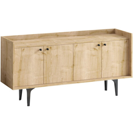Buffet en bois "Navi" - 150 x 40 x 80 cm - Beige