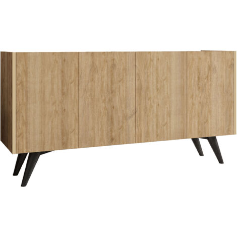 Buffet en bois "Pekin" - 150 x 40 x 76 cm - Marron