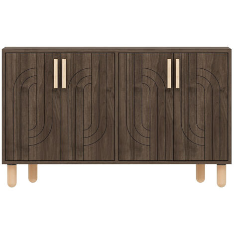 Buffet en bois "Rodney" - 120 x 30 x 74 cm - Marron