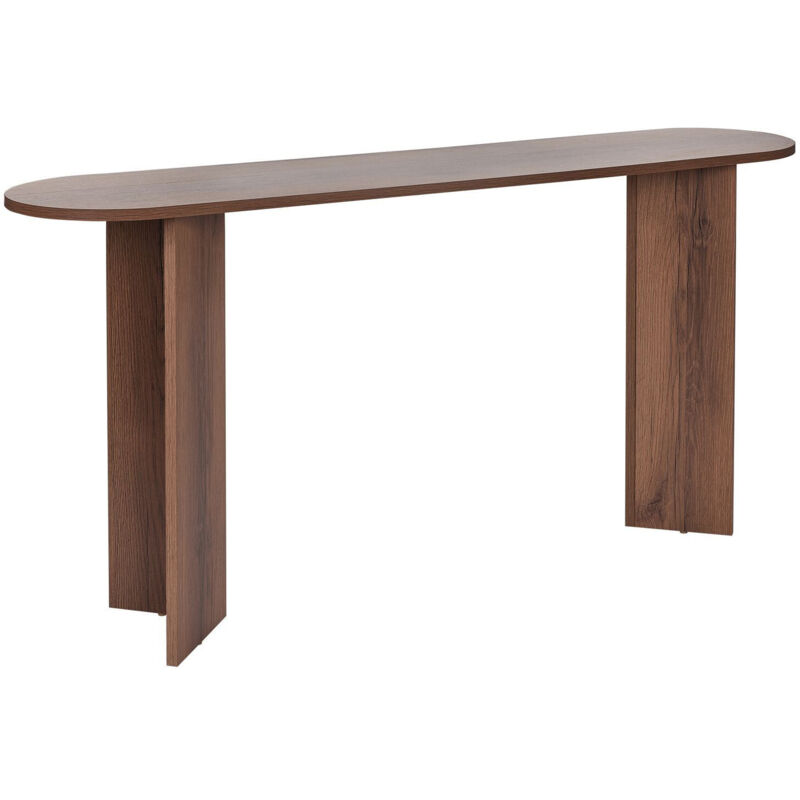 Console en bois "Sira" - 150 x 35 x 75 cm - Noyer Console en bois "Sira" - 150 x 35 x 75 cm - Noyer