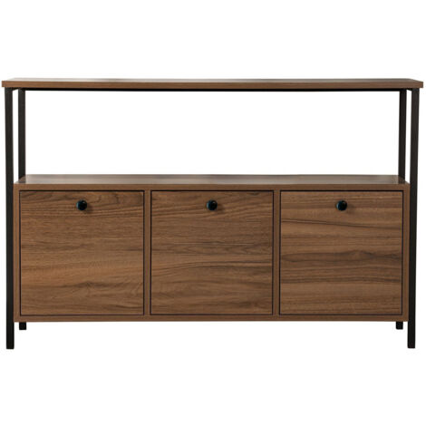 Buffet en bois "Solace" - 120 x 30 x 77 cm - Marron
