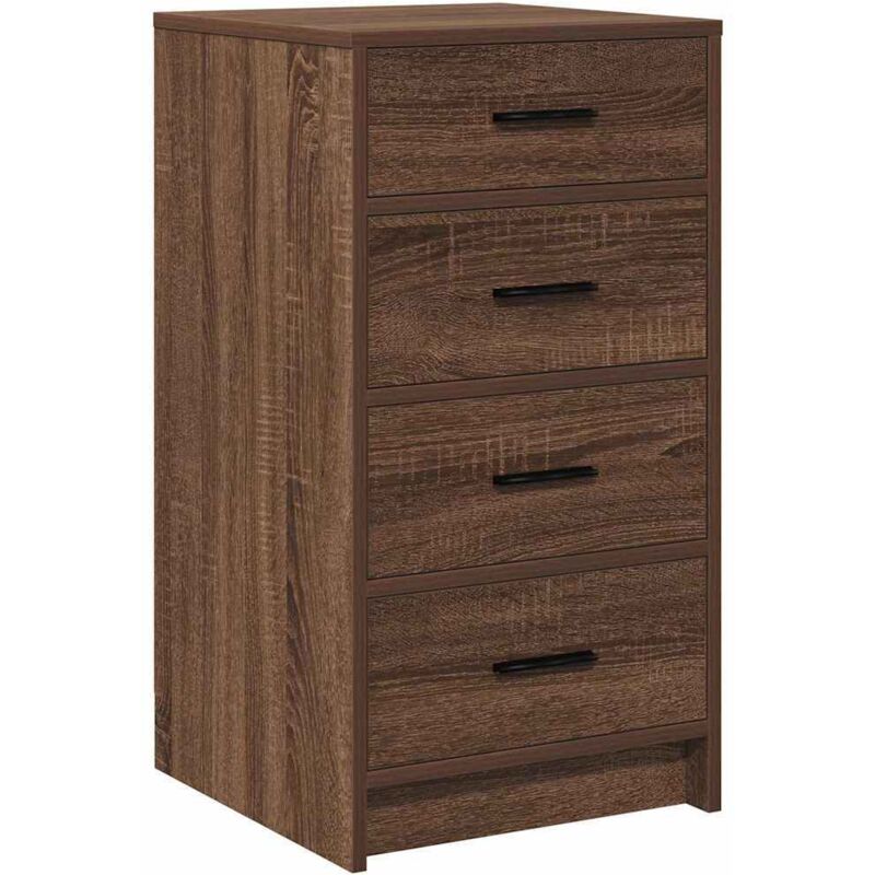 Vidaxl - Buffet en chêne brun 40x41x75 cm en bois d'ingénierie