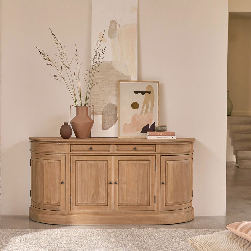 Buffet en bois de teck massif 180 cm