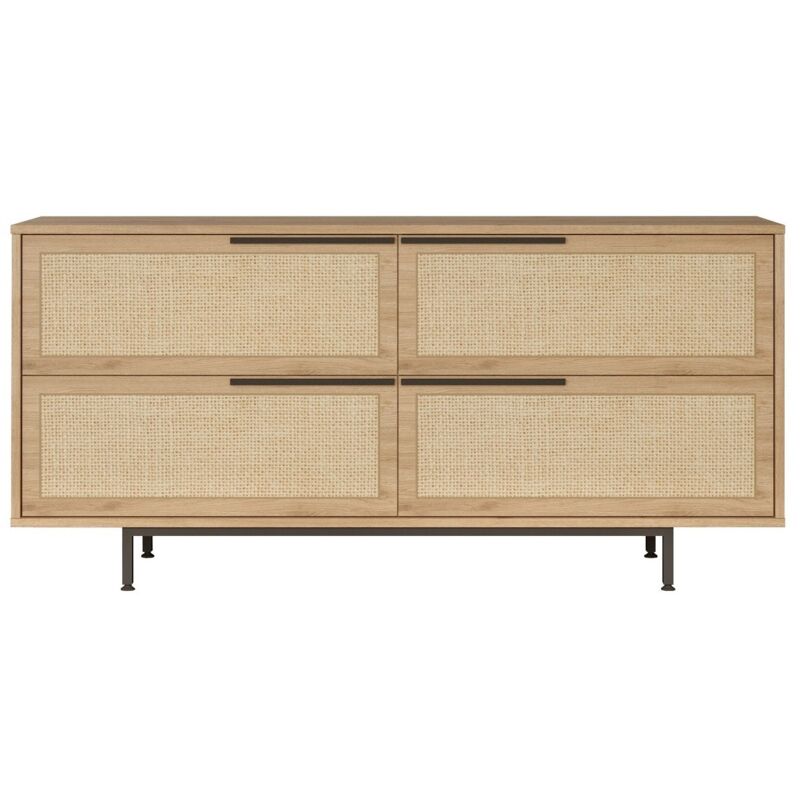 Cotecosy - Buffet en aggloméré et effet cannage Only