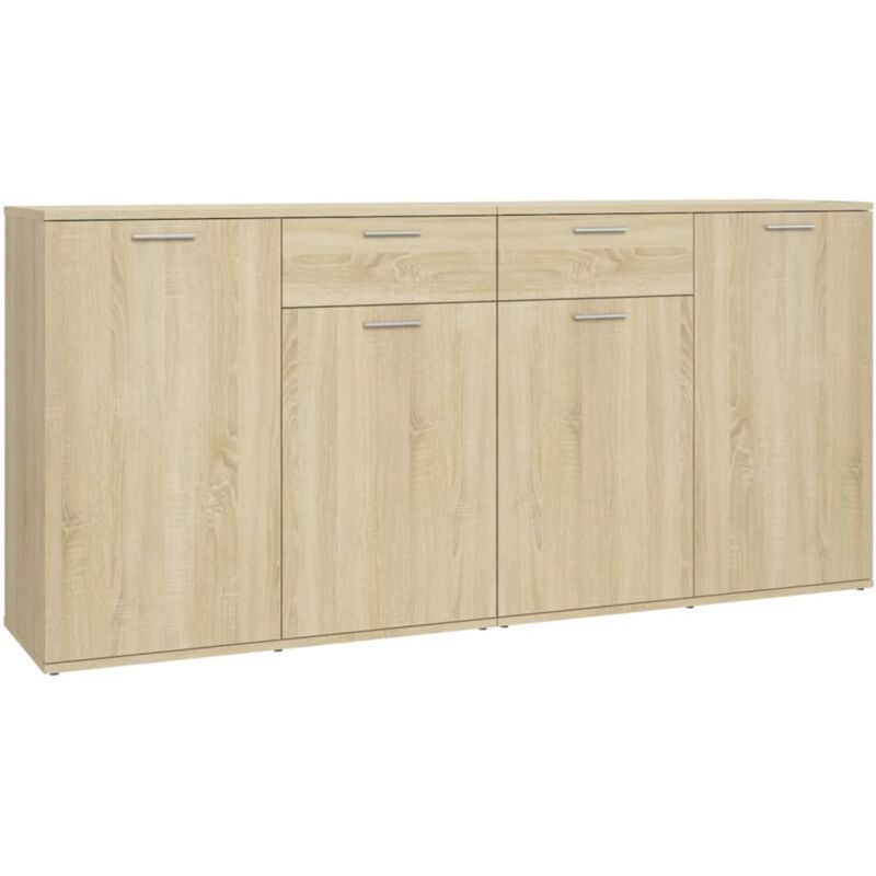 Buffet Chêne sonoma 160x36x75 cm Bois d ingénierie