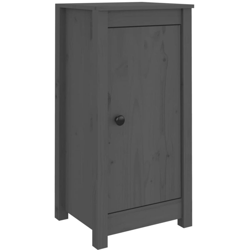 Vidaxl - Buffet Gris 39x35x80 cm Bois massif de pin