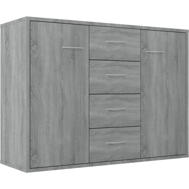 Vidaxl - Buffet Sonoma gris 88x30x65 cm Bois d'ingénierie