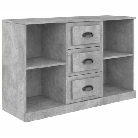 Buffet gris béton 104,5x35,5x67,5 cm bois d'ingénierie vidaXL