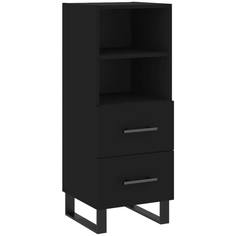 Vidaxl - Buffet Noir 34,5x34x90 cm Bois d'ingénierie