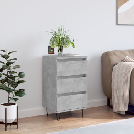 Buffet gris béton 40x35x70 cm bois d'ingénierie vidaXL