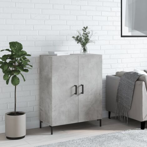 Buffet gris béton 69,5x34x90 cm bois d'ingénierie vidaXL