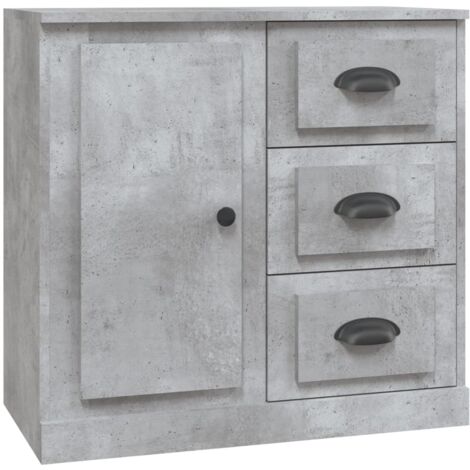 Buffet gris béton 70x35,5x67,5 cm bois d'ingénierie vidaXL