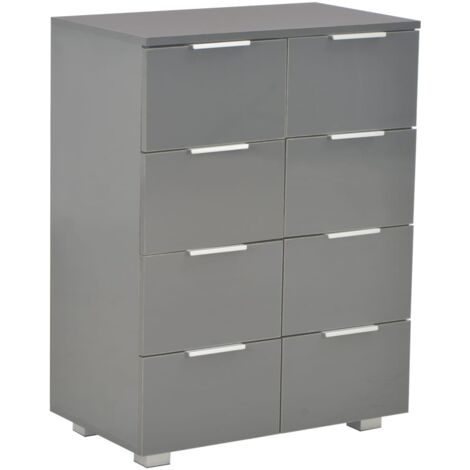 vidaXL Buffet Aggloméré Commode Armoire de Rangement Salon Maison Multicolore
