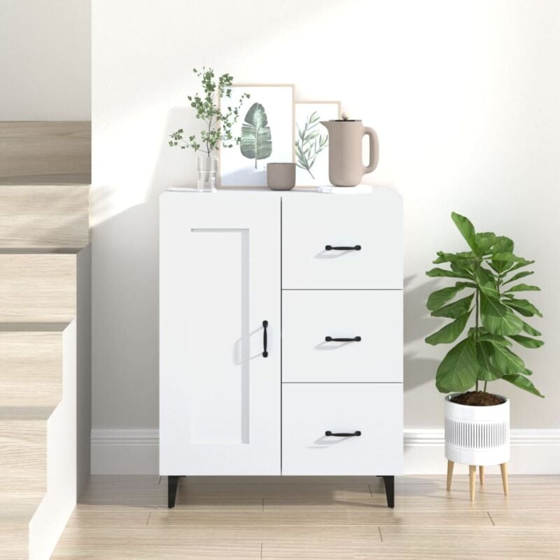 Vidaxl - Buffet Blanc 69,5x34x90 cm Bois d'ingénierie
