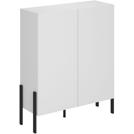 Buffet haut 2 portes Bérénice Blanc