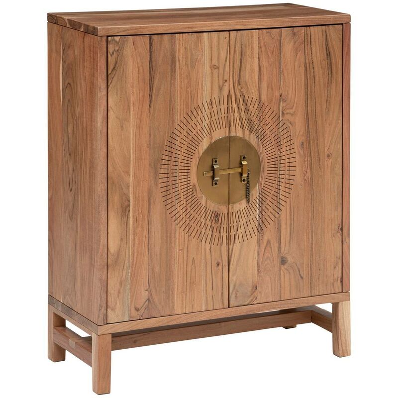 Atmosphera Créateur D'intérieur - Buffet haut Jiling en acacia 80x35cm