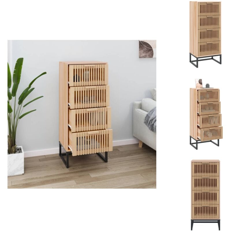 Vidaxl - Buffet haut 40x30x95 cm bois d'ingénierie - Buffet Design - Meuble Rangement - Armoire Moderne - Commode Élégante - Mobilier Salon