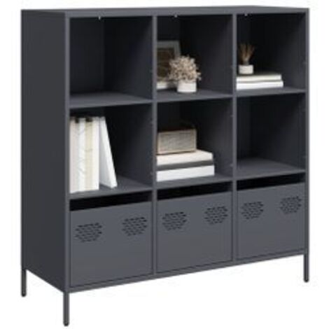 Buffet haut anthracite 101,5x39x103,5 acier
