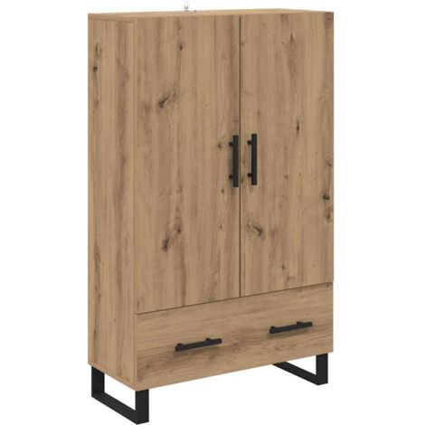 Buffet  Haut Armoire avec tiroir Chêne artisanal 69,5 x 30 x 115 cm