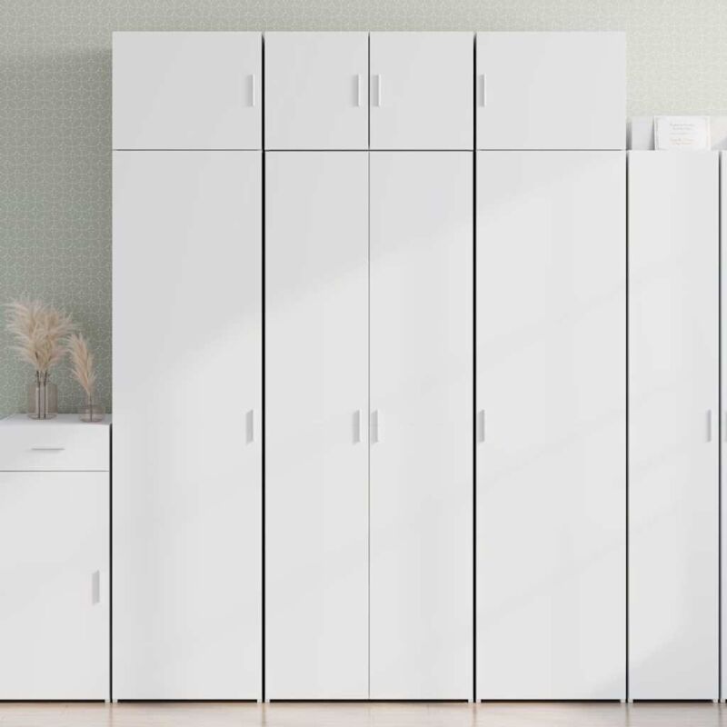 Vidaxl - Buffet haut blanc 70x42,5x185 cm bois d'ingénierie