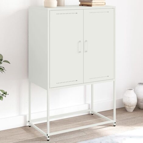 Buffet haut blanc 68,5x38,5x107 cm acier vidaXL541068