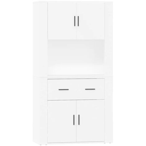 Buffet haut Blanc Bois d'ingénierie