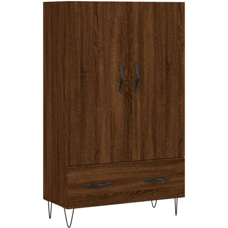 Vidaxl - Buffet haut chêne marron 69,5x31x115 cm bois d'ingénierie