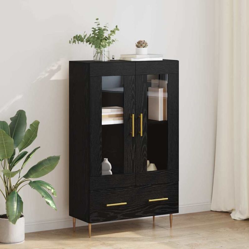 vidaXL Haut Armoire avec tiroir Chêne noir 69,5 x 31 x 115 cm
