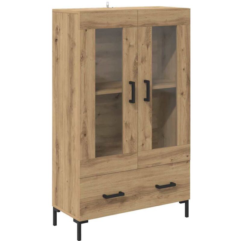 vidaXL Haut Armoire avec tiroir Chêne artisanal 69,5 x 31 x 115 cm