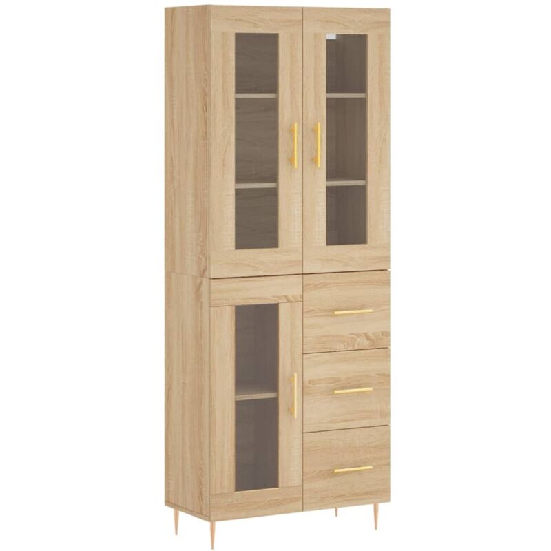 Vidaxl - Buffet haut Chêne sonoma 69,5x34x180 cm Bois d'ingénierie