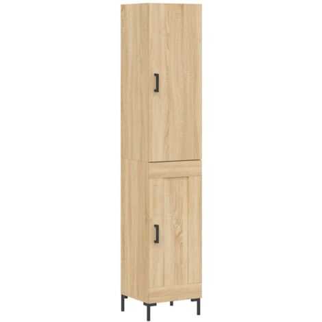 Buffet haut Chêne sonoma 34,5x34x180 Bois d'ingénierie