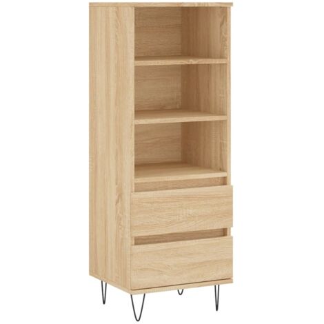 Buffet haut Chêne sonoma 40x36x110 Bois d'ingénierie
