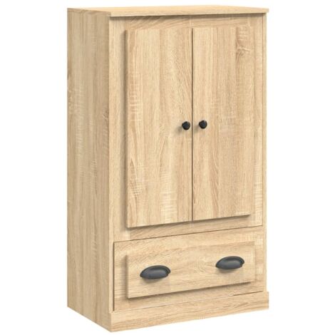 Buffet haut chêne sonoma 60x35,5x103,5 bois d'ingénierie